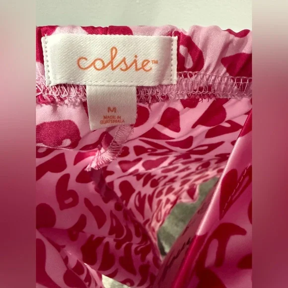 Colsie Pink Heart Satin Pajama Set – Size Medium - Picture 8 of 8